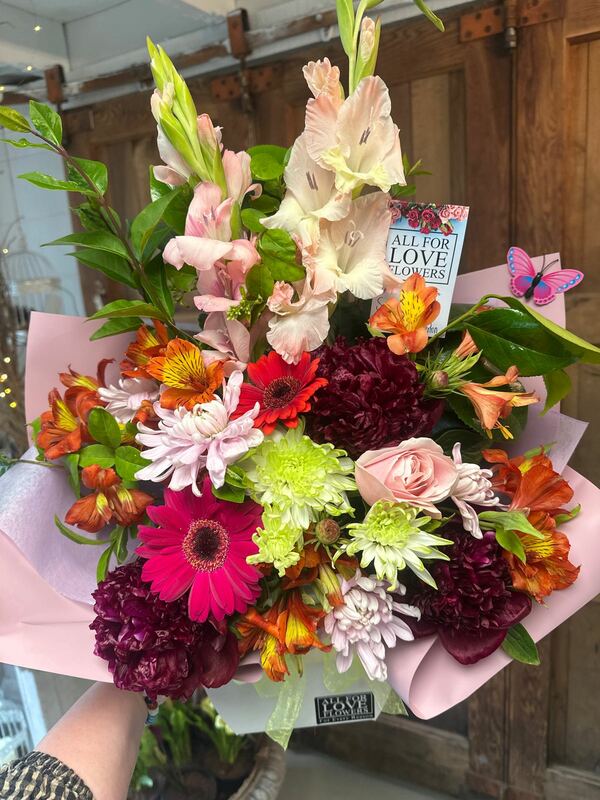 Flowers delivered to customer