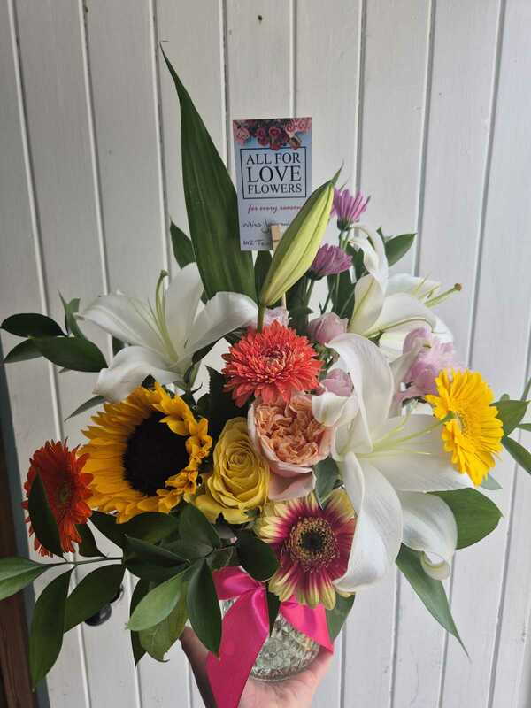 Flowers delivered to customer