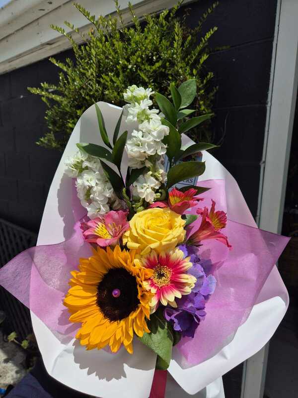 Flowers delivered to customer
