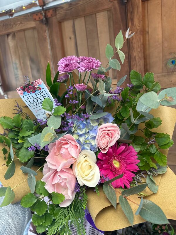 Flowers delivered to customer