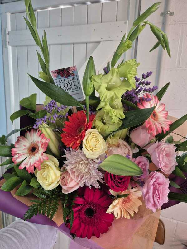 Flowers delivered to customer