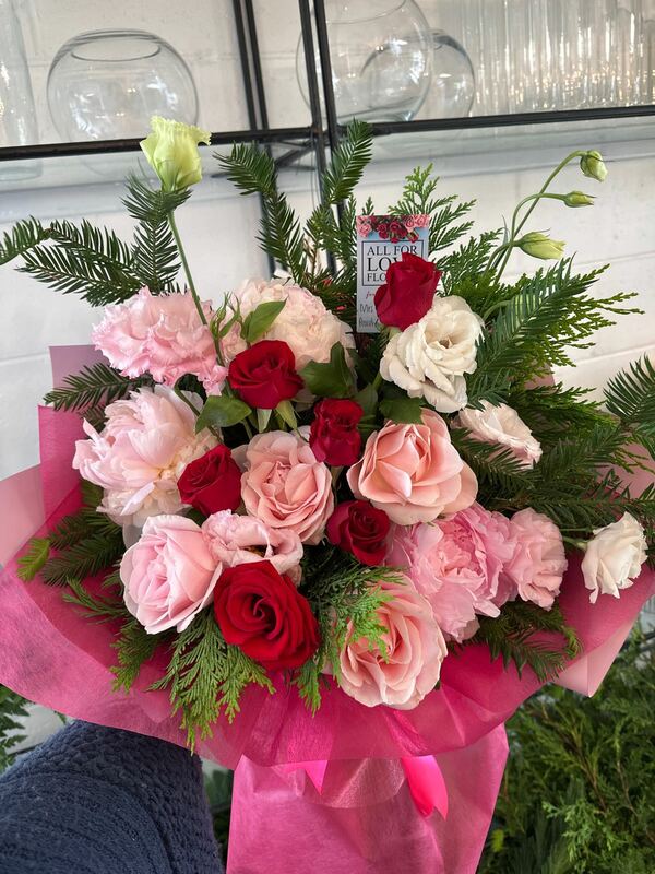 Flowers delivered to customer