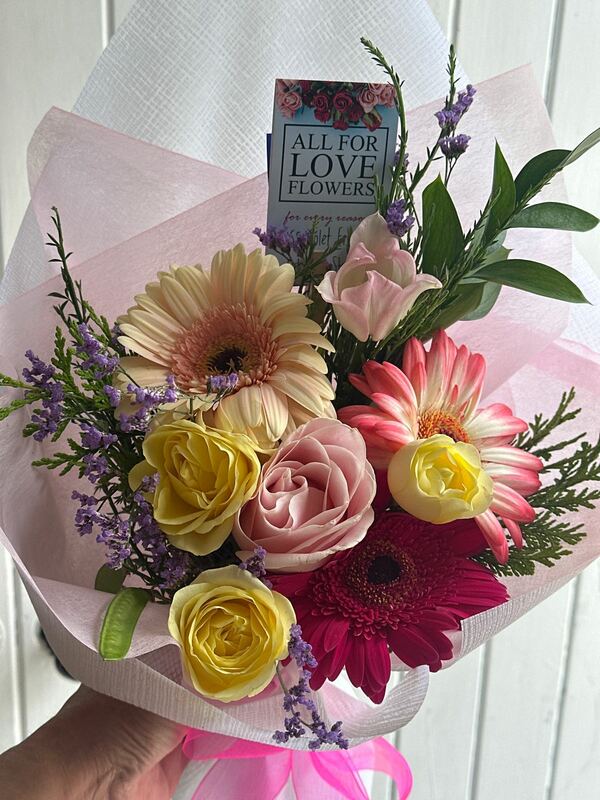 Flowers delivered to customer