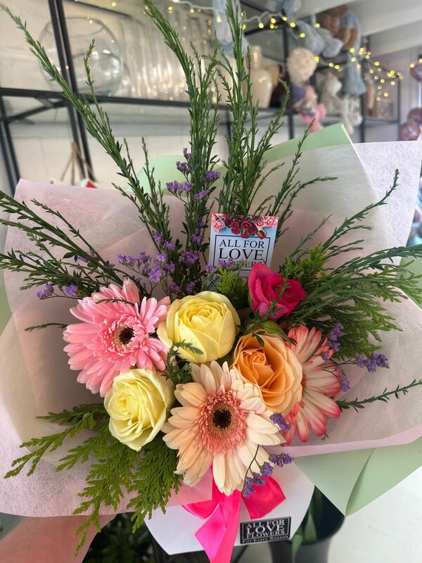 Flowers delivered to customer