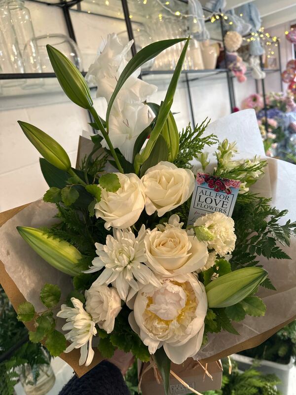 Flowers delivered to customer