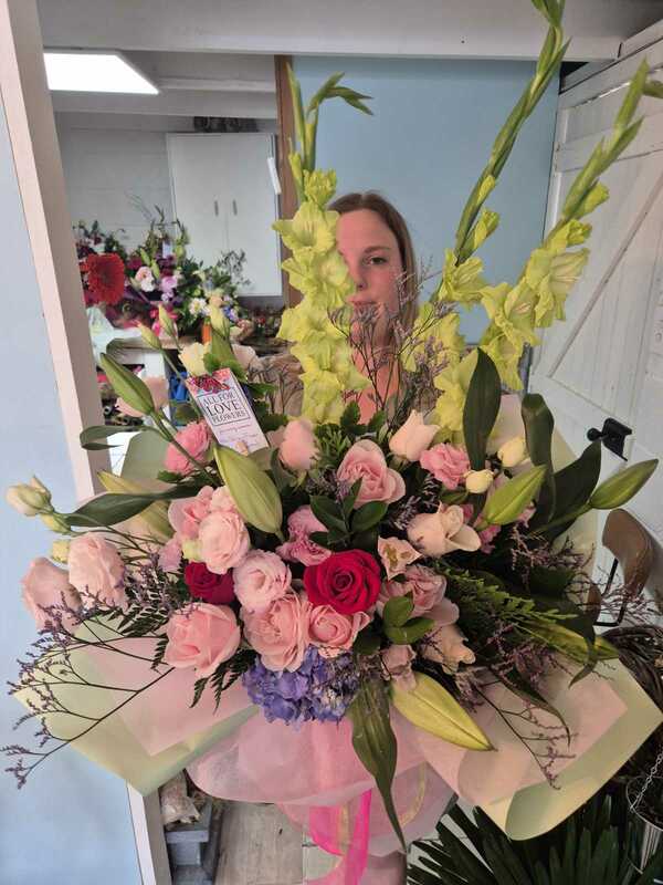 Flowers delivered to customer