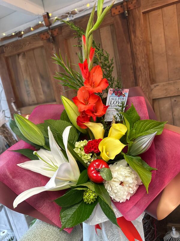 Flowers delivered to customer
