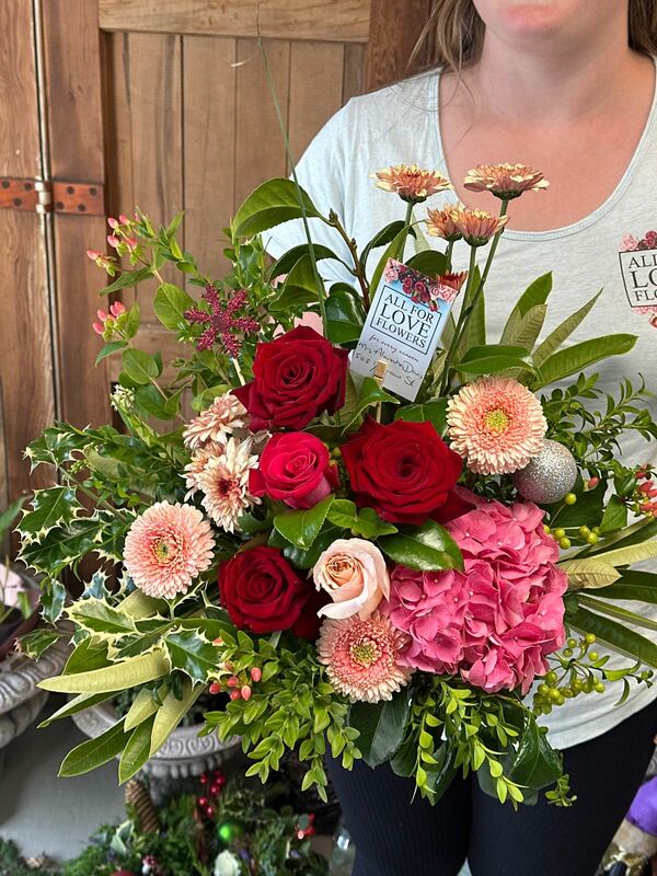 Flowers delivered to customer