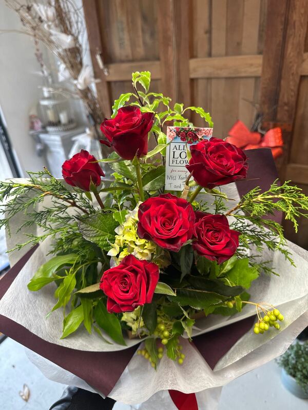 Flowers delivered to customer
