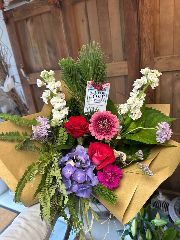 Flowers delivered to customer