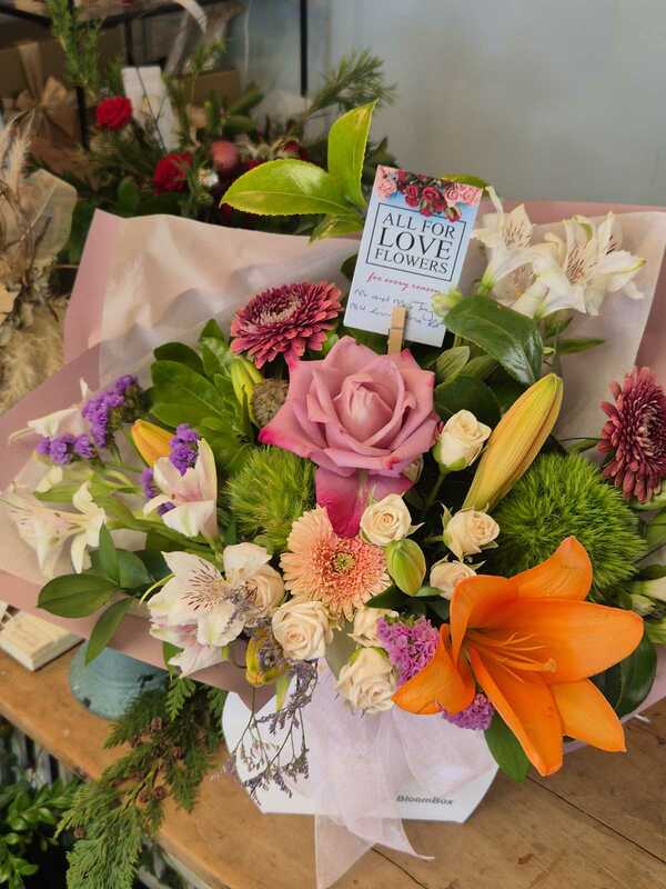 Flowers delivered to customer