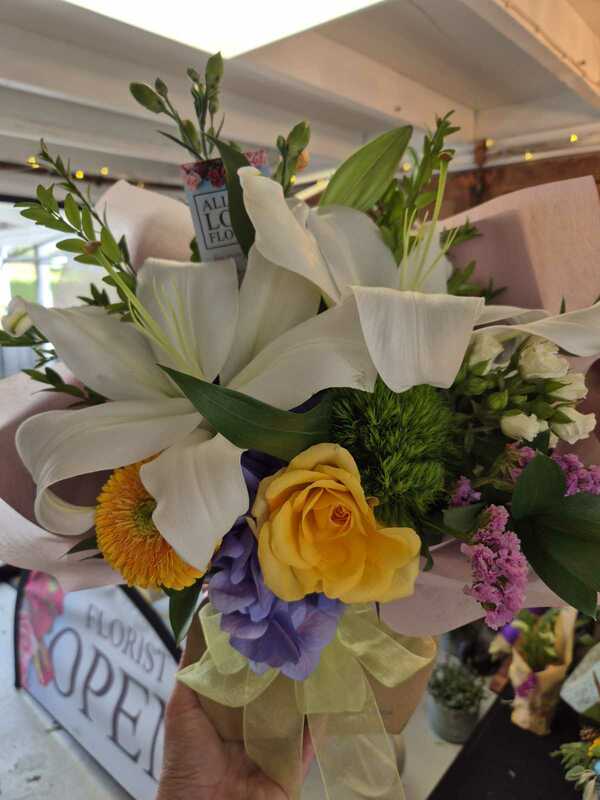 Flowers delivered to customer