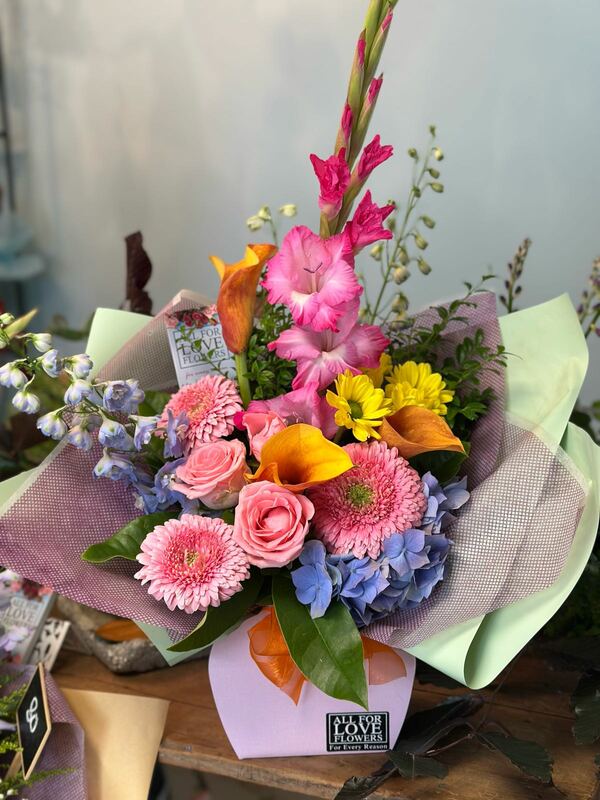 Flowers delivered to customer