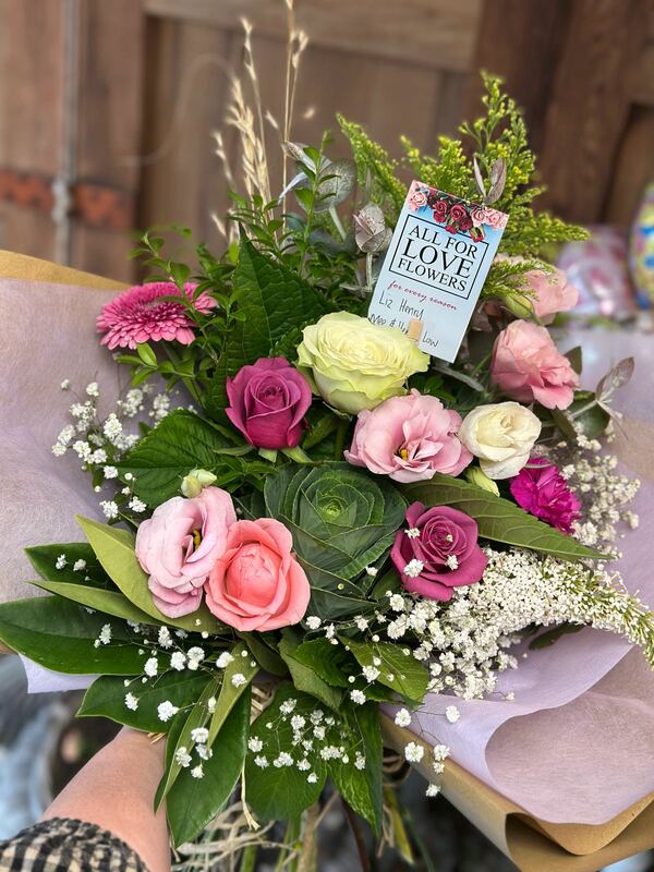 Flowers delivered to customer