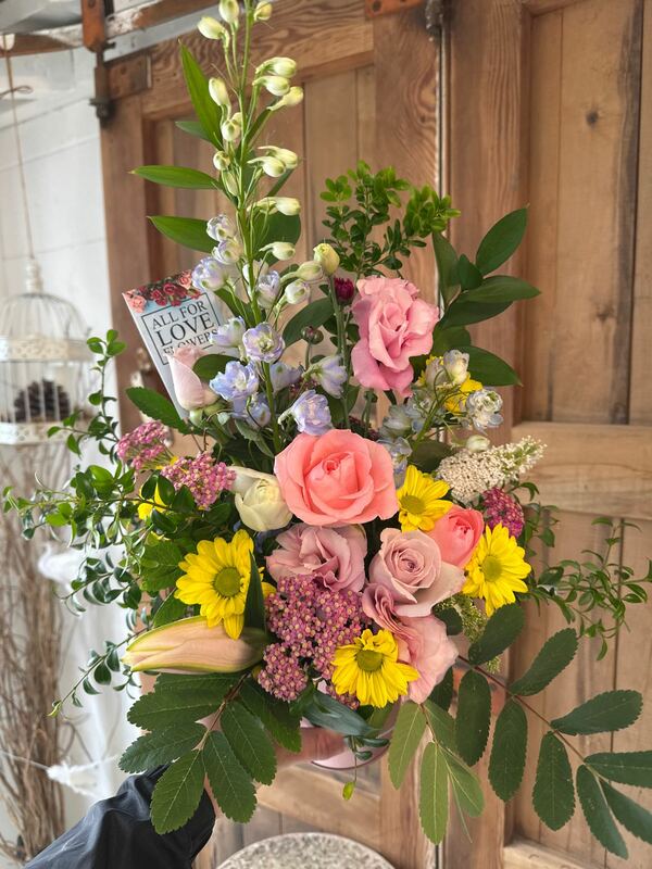 Flowers delivered to customer