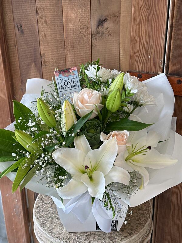 Flowers delivered to customer