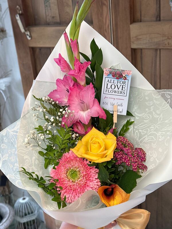 Flowers delivered to customer