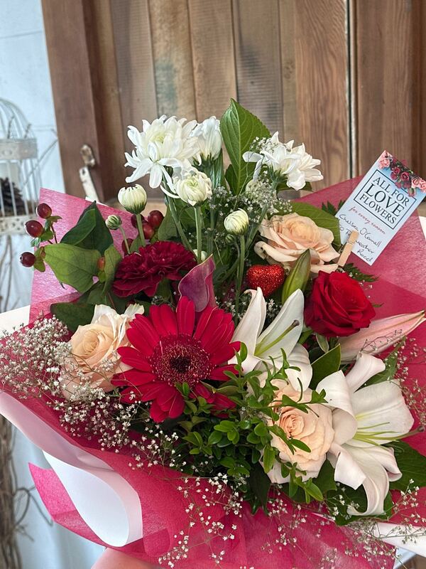 Flowers delivered to customer