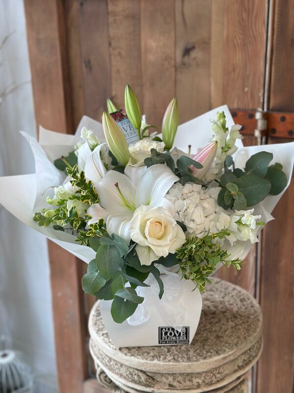 Flowers delivered to customer