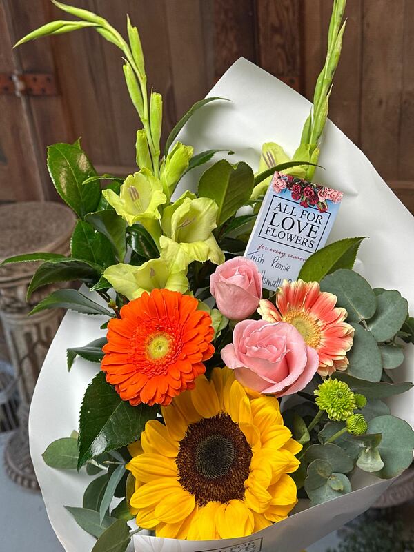 Flowers delivered to customer