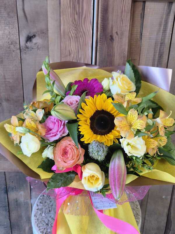 Flowers delivered to customer