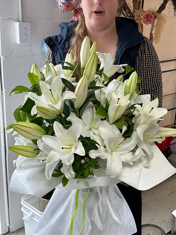 Flowers delivered to customer
