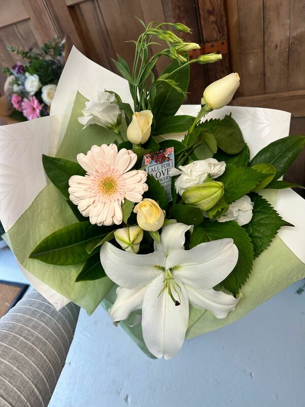 Flowers delivered to customer