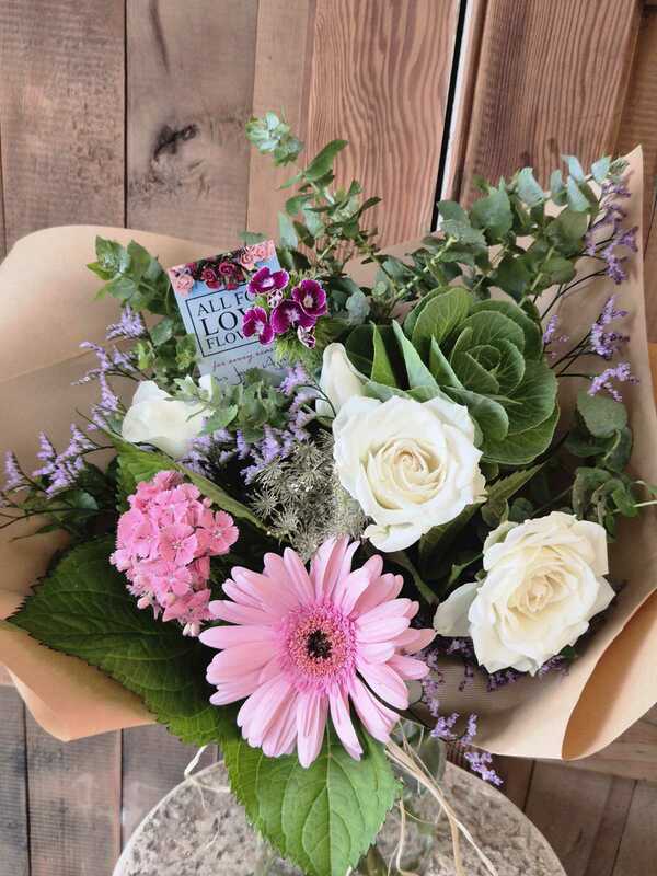 Flowers delivered to customer