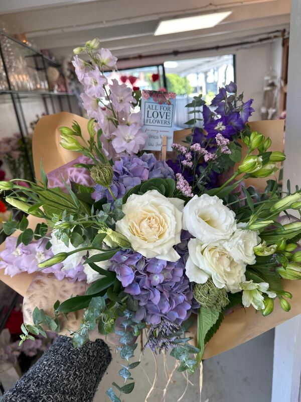 Flowers delivered to customer