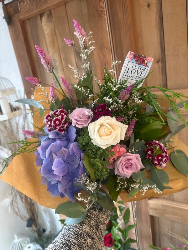 Flowers delivered to customer
