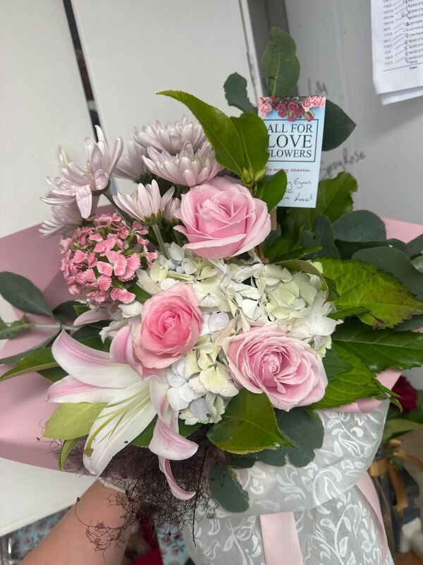 Flowers delivered to customer