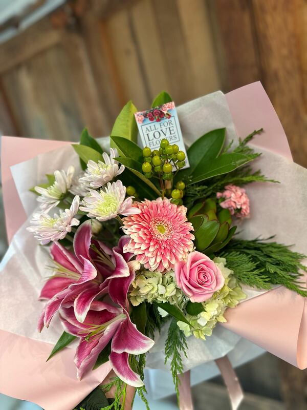 Flowers delivered to customer