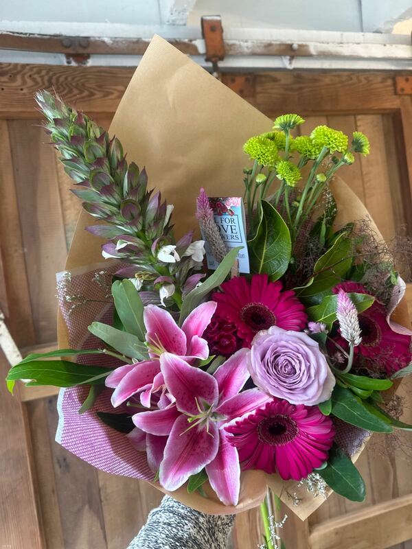 Flowers delivered to customer