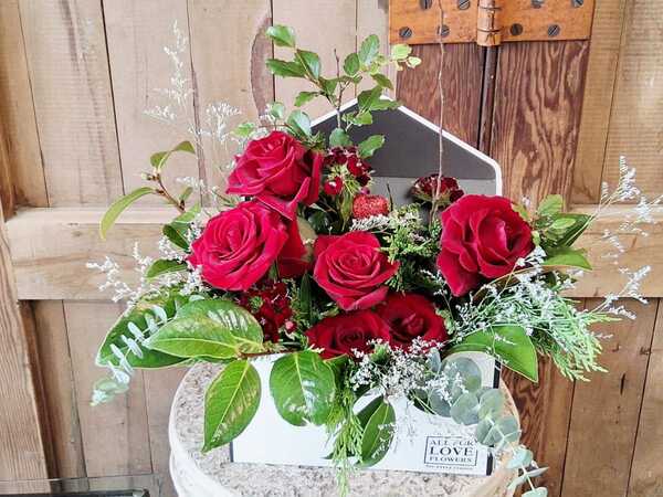 Flowers delivered to customer