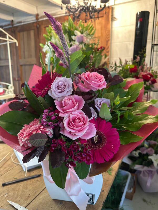 Flowers delivered to customer