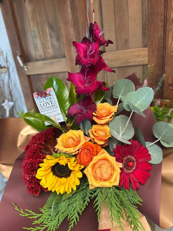 Flowers delivered to customer
