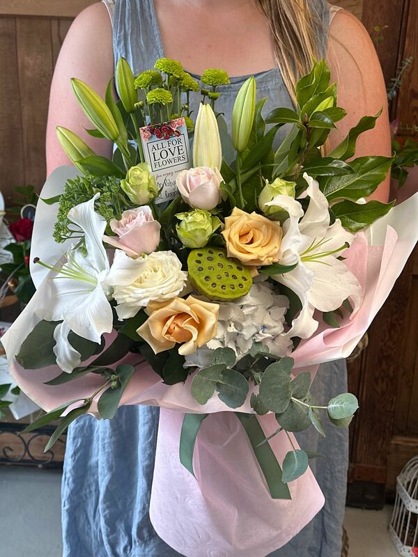 Flowers delivered to customer