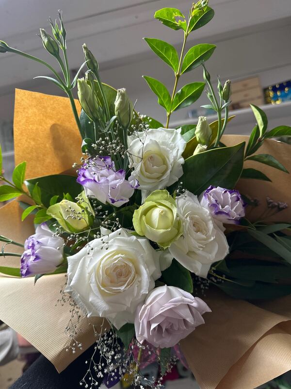 Flowers delivered to customer
