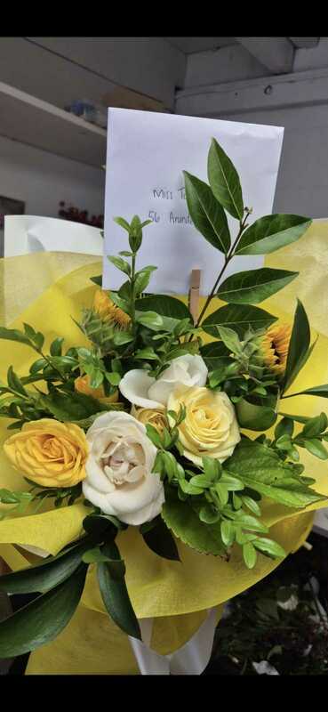 Flowers delivered to customer