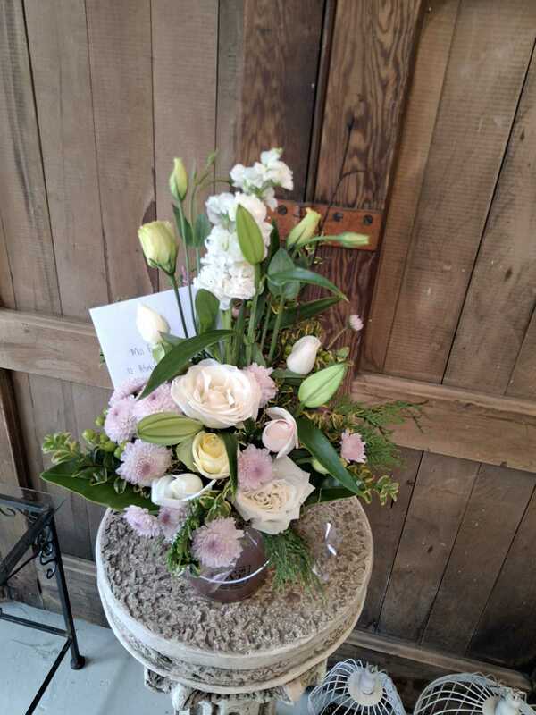 Flowers delivered to customer