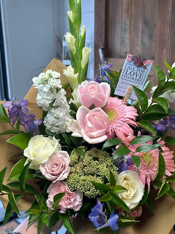 Flowers delivered to customer