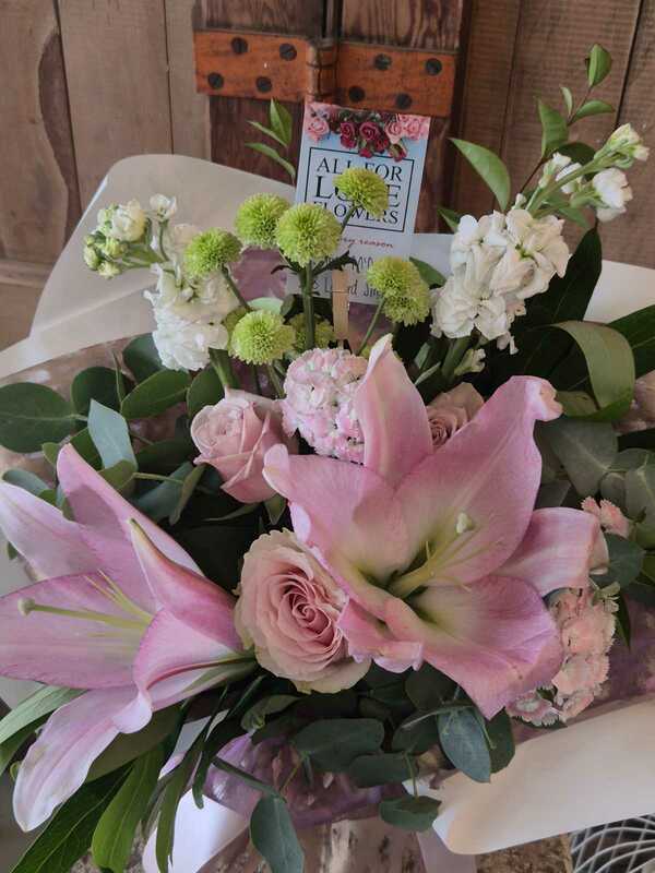 Flowers delivered to customer