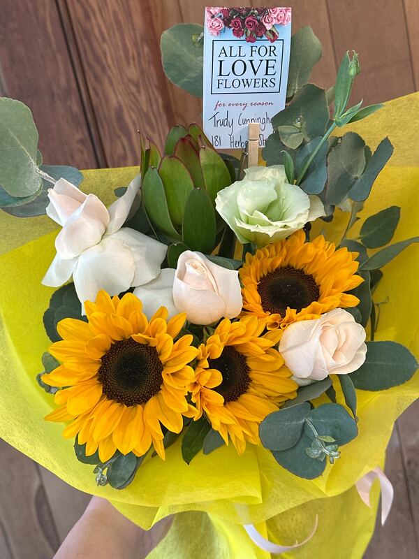 Flowers delivered to customer