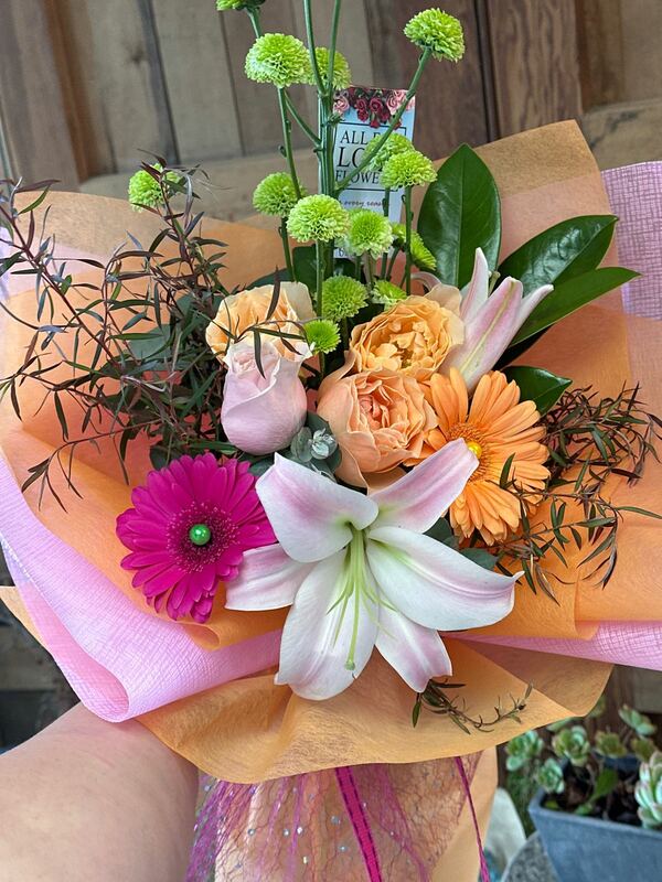 Flowers delivered to customer