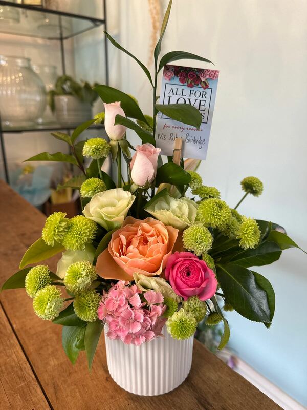 Flowers delivered to customer