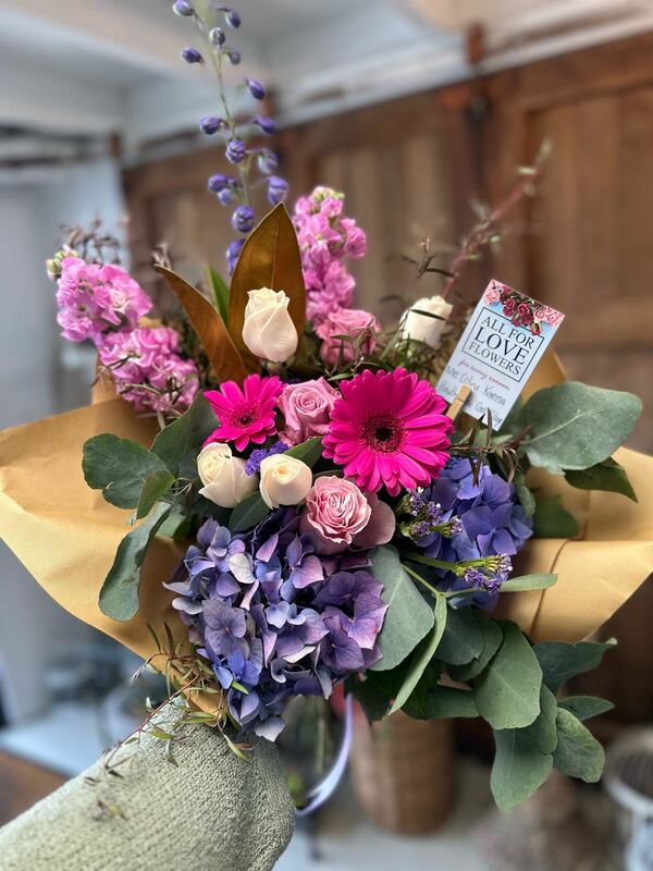 Flowers delivered to customer