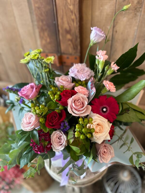 Flowers delivered to customer