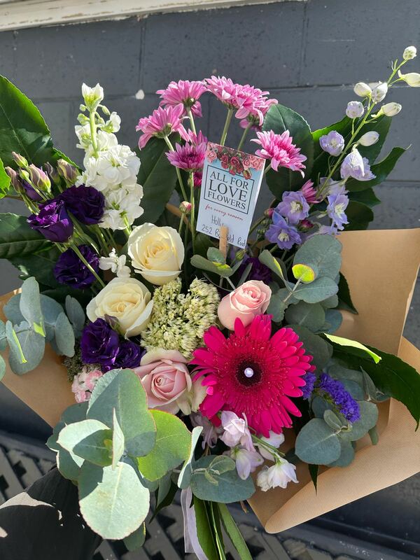 Flowers delivered to customer