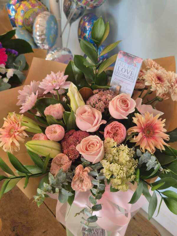 Flowers delivered to customer
