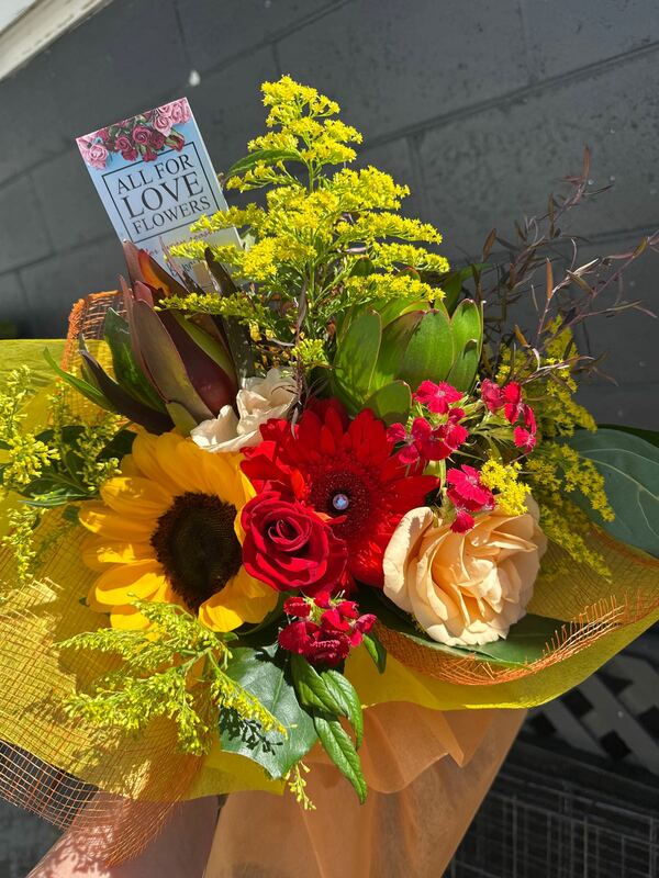 Flowers delivered to customer